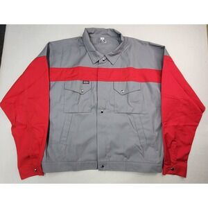 Vintage Skillers Jacket 2XL Snap Zip Canvas USA Made Garage Shirt LIMITED USE